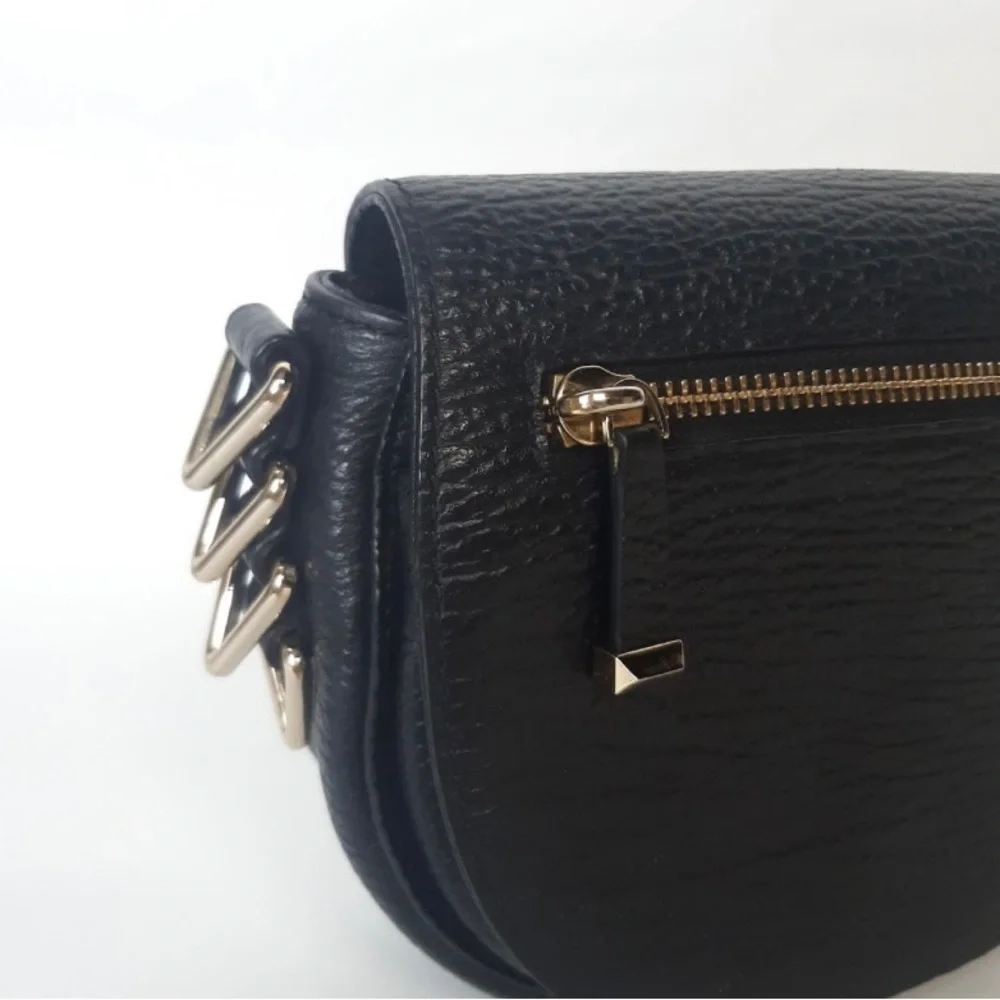 Rebecca Minkoff Black Leather Crossbody Bag in great Preloved condition - Picture 2 of 10